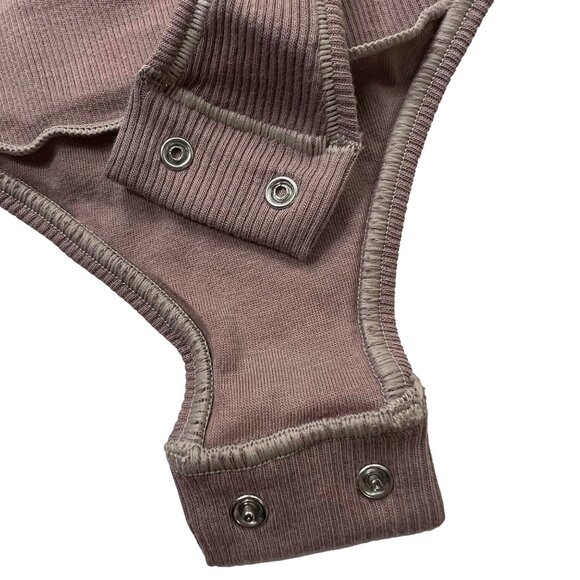 SKIMS Cotton Rib Bodysuit Umber Womens 4X - Picture 8 of 11